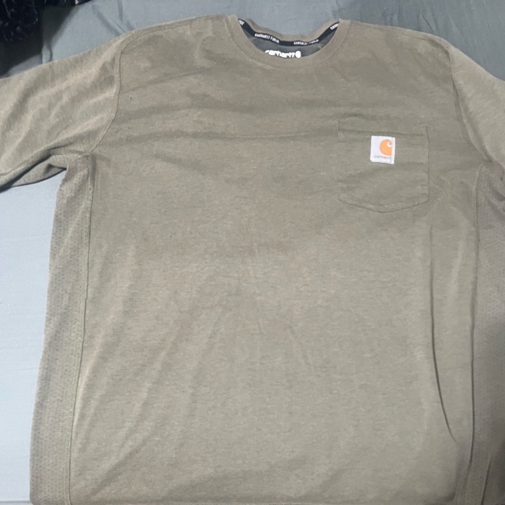 Carhartt Men's Olive Long Sleeve Shirt